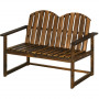 Trädgårdsbänk Trä Rustik Design 114 x 63 x 86 cm