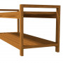 Sittbänk med Skohylla Utomhus 118 x 40,5 x 46 cm Akaciaträ