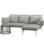 Loungesoffa med Bord Boho Grå