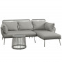 Loungesoffa med Bord Boho Grå