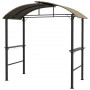 Paviljong till Grill 233 x 110 x 235 cm med Sidohyllor Stålram