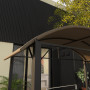 Paviljong till Grill 233 x 110 x 235 cm med Sidohyllor Stålram