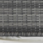 Balkongbord Halvrunda Rottting 100 x 50 x 74 cm Grå