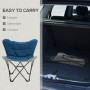 Campingstol Fällbar – Blå Stol För Utomhusbruk, Hopfällbar Design, ...