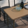 Hopfällbart Utebord 122 x 60 x 73 cm Brun