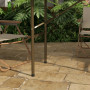 Hopfällbart Utebord 122 x 60 x 73 cm Brun