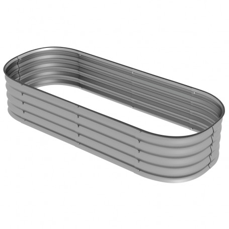 Metall Odlingslåda 150 x 62 x 30 cm Silver