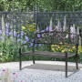 Metall Trädgårdsbänk Stål 127 x 60 x 87 cm