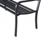 Metall Trädgårdsbänk Stål 127 x 60 x 87 cm