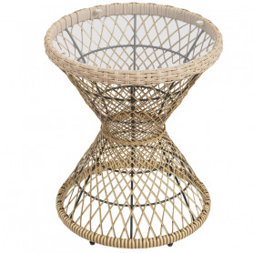 Ute Cafébord Rotting Boho-Design 45 x 45 x 52 cm