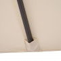 Parasoll XXL med Handvev 455 x 270 x 240 cm Beige