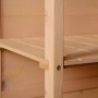 Redskapsbod med Hyllor Trä 75 x 56 x 115 cm