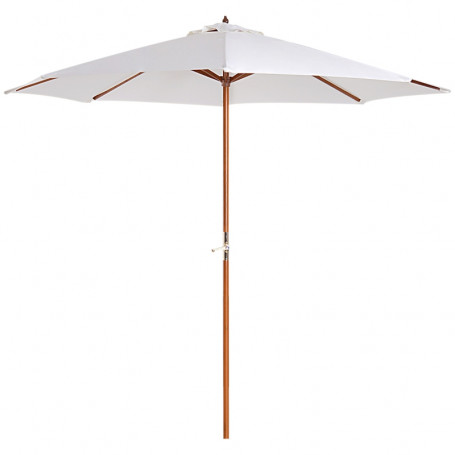 Parasoll Φ2,7 m Krämvit