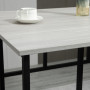 Matgrupp Bar Bord + 4 Barstolar Industriell Greige - Svart