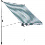 Markis Golv till tak fäste 200 x 150 cm Grön - Vit