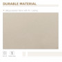 Infällbar Markis 3,95 x 2,45 m Beige