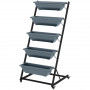 Blomtrappa 5 Odlinglådor 145 cm (H) med Hjul