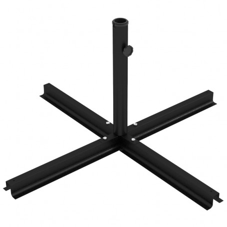 Parasollfot 100 x 100 x 75 cm Svart