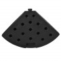Parasollfot 4 Delar Fyllbar 100 x 100 x 8 cm Rund Svart