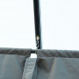 Pergola med Skjuttak 298 x 213 x 221 cm Metall Svart