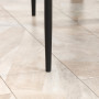 Matgrupp 4 Stolar Glasbord Svart Modern Design