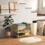 Bambu Skohylla med Sittbänk, Låda 55 x 35 x 46 cm Bambu