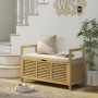Bambu Sittbänk med Förvaringskista 100 x 40 x 60 cm