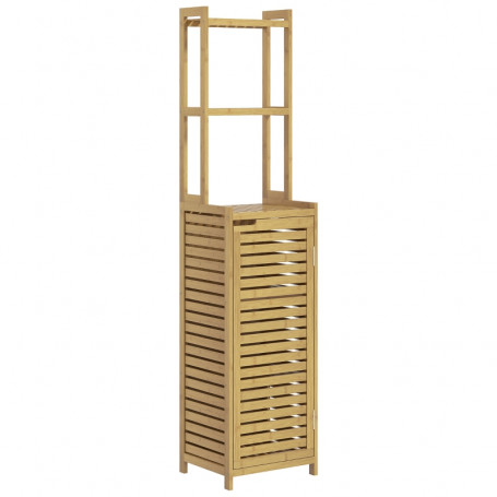 Badrumsskåp med 3 Hyllor 38,5 x 33 x 170 cm Bambu