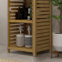 Badrumsskåp med 3 Hyllor 38,5 x 33 x 170 cm Bambu