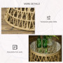 Utegrupp Bistro Set x2 Roterande Stol + Bord - Rotting