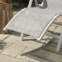 Solstol Fällbar 62 x 96 x 108 cm Ljusgrå - Vit