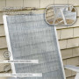 Solstol Fällbar 62 x 96 x 108 cm Ljusgrå - Vit