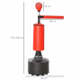 Stående boxningssäck höjdjusterbar 155–205 cm med roterande arm & h...