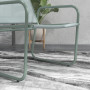 Ute Caféset 2 Stolar med Bord Ø60 cm Metall Grön