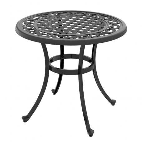 Sidobord Utomhus 60 x 60 x 53 cm Metall Svart