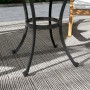 Sidobord Utomhus 60 x 60 x 53 cm Metall Svart