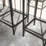 Piedestal 3 set Metall med Rotting Svart Inomhus/Utomhus