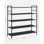 Skohylla - Skoställ med 5-våning 89x29x92,5 cm