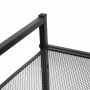 Skoställ 3-Våning Metall Mesh Svart 68 x 30 x 53 cm