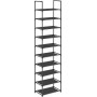 Skohylla 10 nivåer DIY Sko Förvaring 45 x 28 x 173 cm