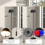 Trådlös Golvlampa med Timer, Solcell till Inom- Utomhus Svart