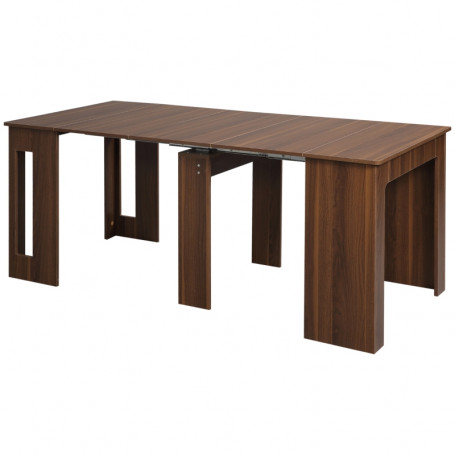 Fällbart Matbord 6 Personer 180 x 85 x 75 cm Brun