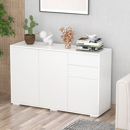 Skänk Sidobord 117 x 36 x 74 cm Vit