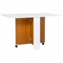 Klaffbord 120 x 80 x 73 cm Teak + Vit