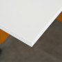 Klaffbord 120 x 80 x 73 cm Teak + Vit