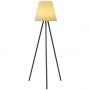 Trådlös Golvlampa Tripod med Timer, Solcell till Inom- Utomhus Vit/Svart