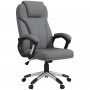 Ergonomisk Kontorsstol Grå Tyg 66 x 75 x 120 cm