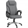 Ergonomisk Kontorsstol Grå Tyg 66 x 75 x 120 cm