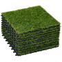 Gräsmatta 30 x 30 cm x 10 st, 6,5 K fibrer/m²