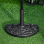Parasollfot Halvrund Cement Ø35/38/48mm Blomsterdesign